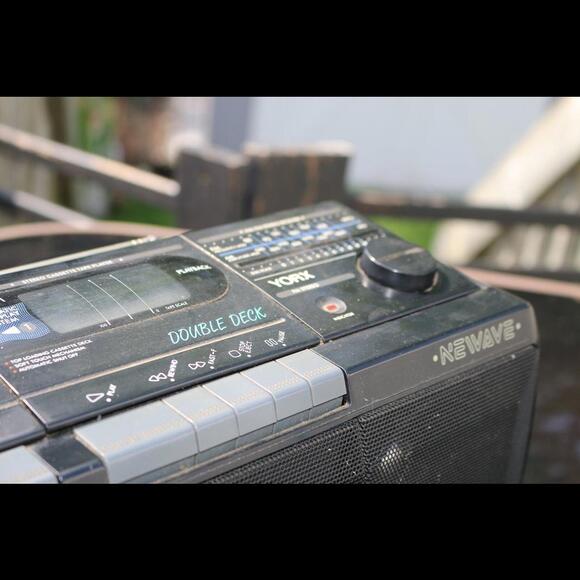 yorx super sounds newave Model No.P1215 portable radio double deck - Picture 7 of 8